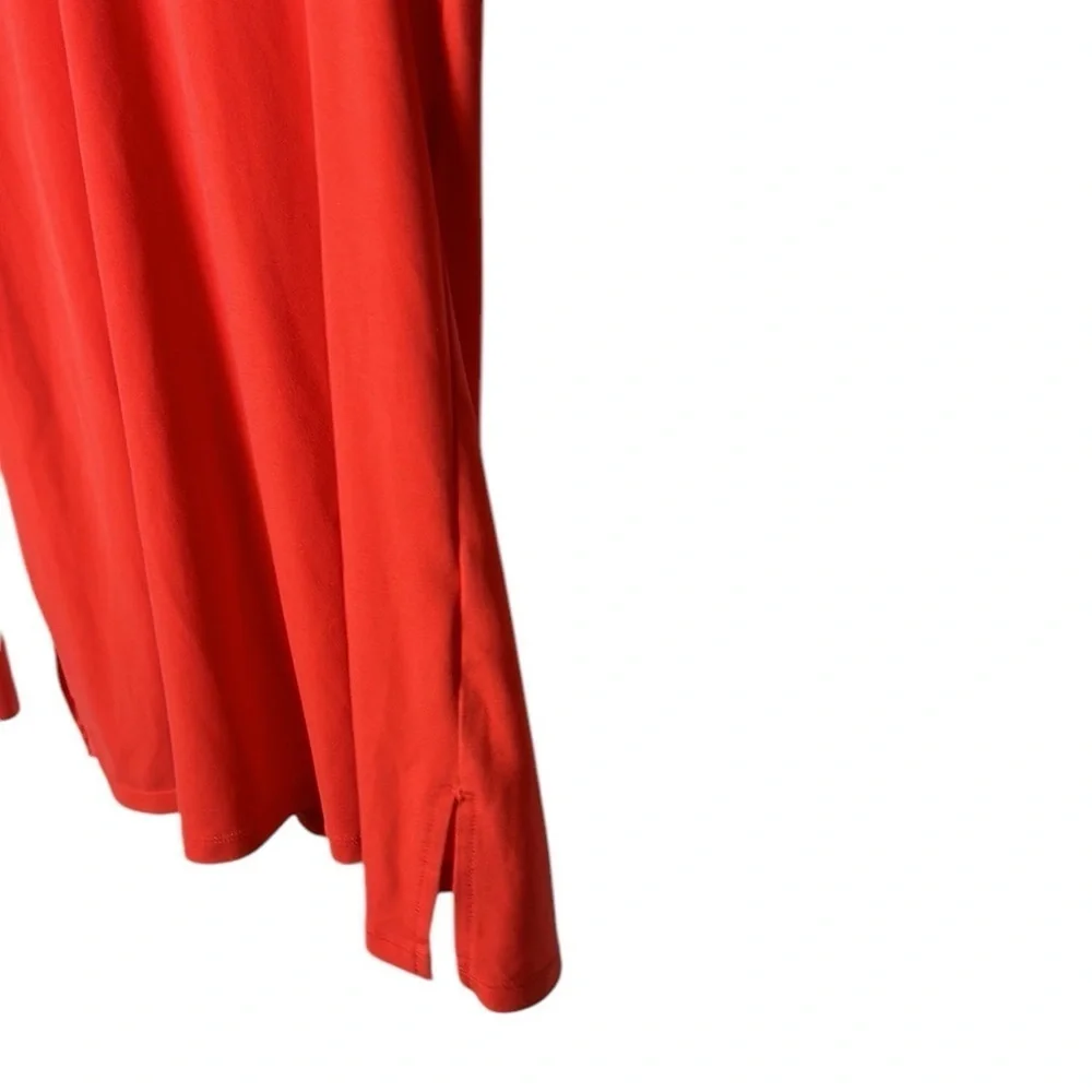 Micheal Kors,blouse,Tulip sleeve ,cut out,metal logo blouse in coral color.EC - Picture 8 of 15